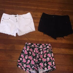 Bundle of 3 denim shorts